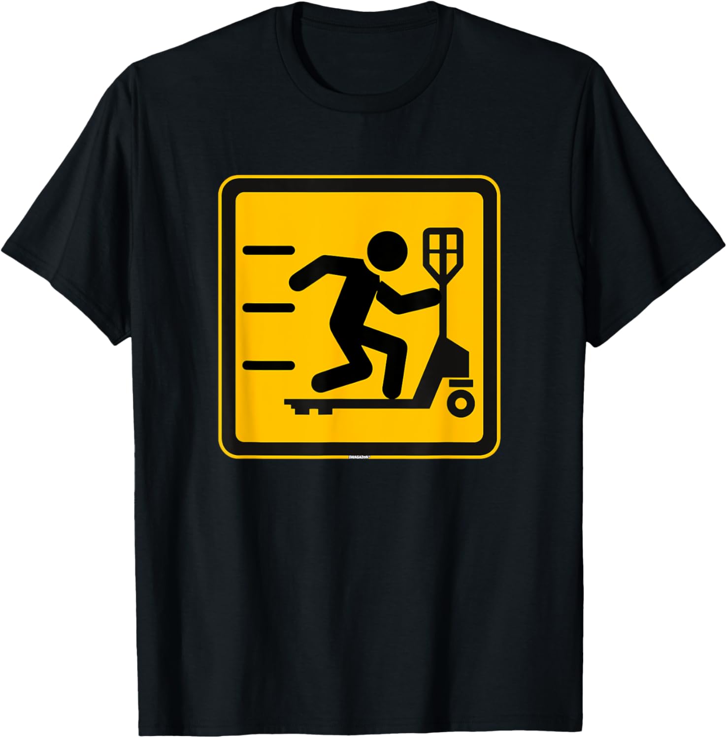 Coworker Swagazon Associate Pallet Jack Riding Safety Sign